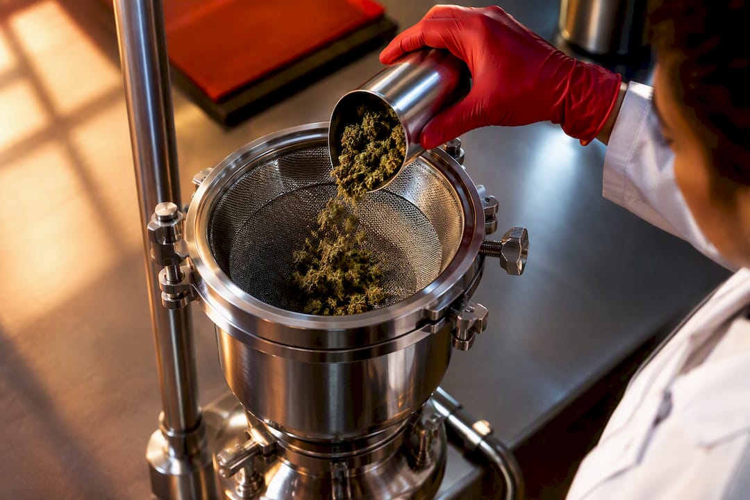 Controlled concentrate extraction through mesh filtration